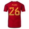 Original Fußballtrikot Spanien PEDRI 26 Heimtrikot WM 2022 Für Herren